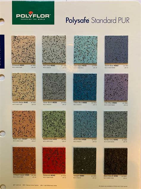 polysafe flooring colours